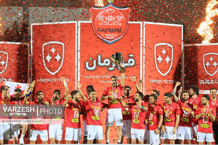 هفته 30 - نساجی قائمشهر 0 - 4 پرسپولیس - جشن قهرمانی