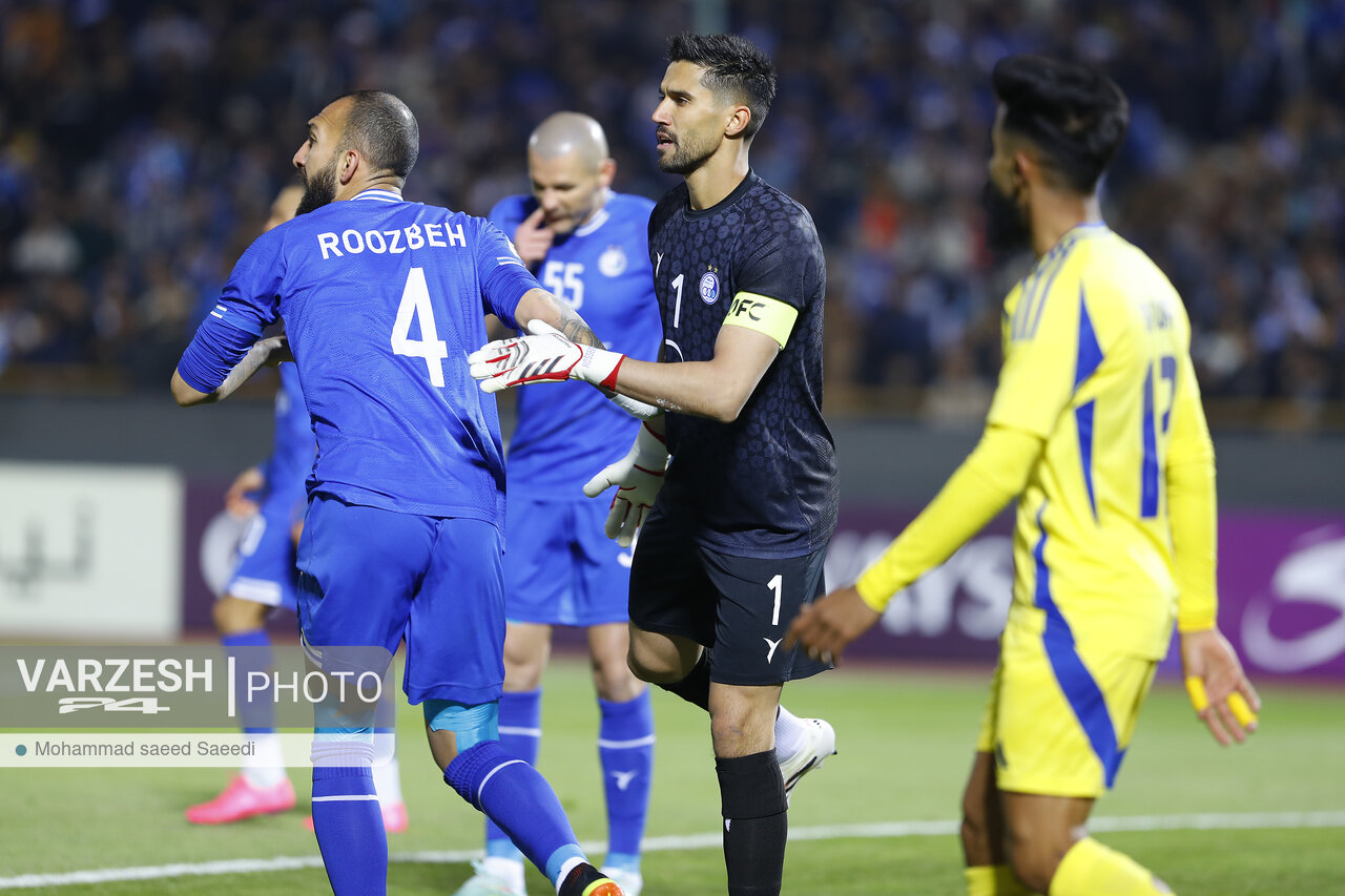 سید حسین جایزه ویژه بازی را گرفت مرحله حذفی لیگ نخبگان آسیا - استقلال 0 - 0 النصر عربستان