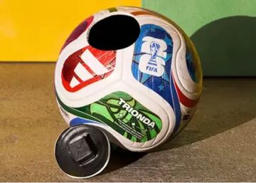 رونمایی از توپ جام جهانی: سنسور کمک به وی ای آر!