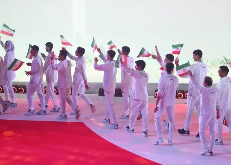 رژه کاروان سفیران امید در منامه(عکس) بازیهای آسیایی جوانان ۲۰۲۵