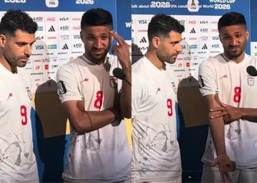 پانتومیم گلزن تیم ملی برای رفع یک اتهام عجیب!